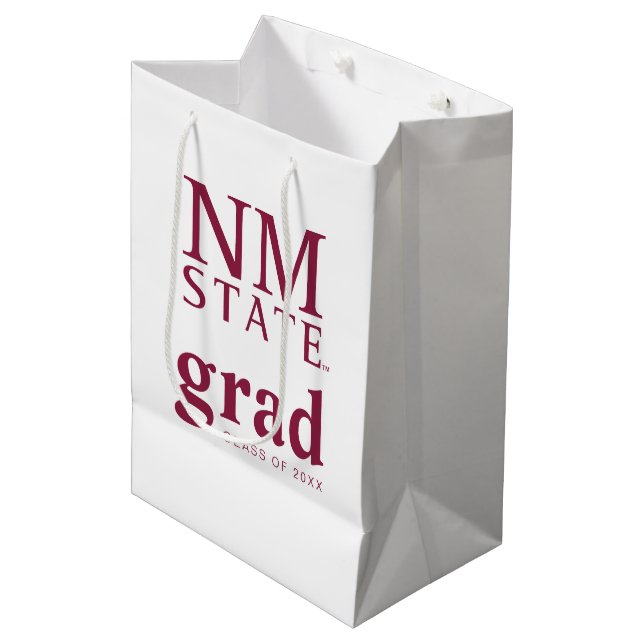New Mexico State University Graduation Medium Gift Bag (Front Angled)
