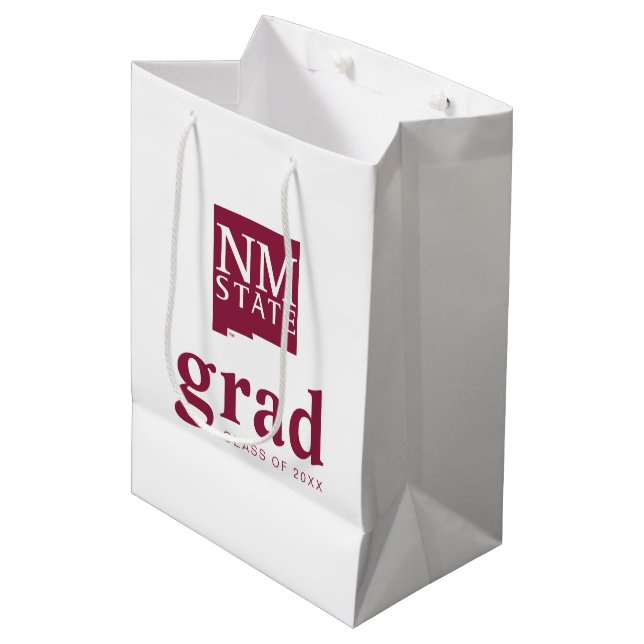New Mexico State University Graduation Medium Gift Bag (Front Angled)