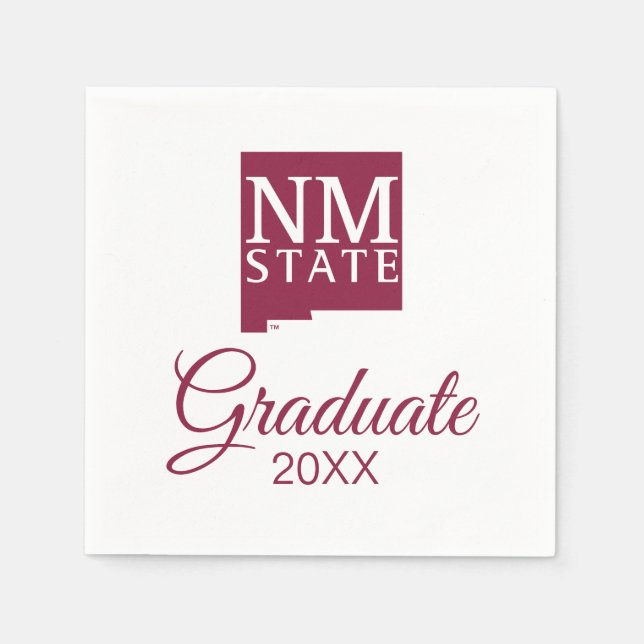 New Mexico State University Graduation Napkins (Front)