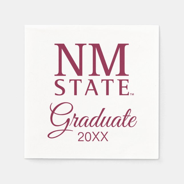 New Mexico State University Graduation Napkins (Front)