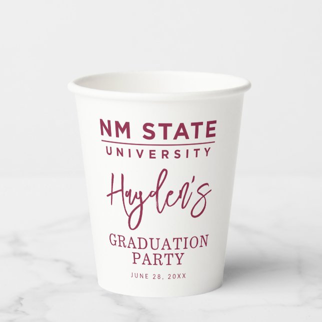 New Mexico State University Graduation Paper Cups (Front)