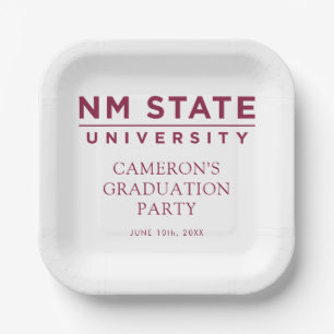 New Mexico State University Graduation Paper Plates