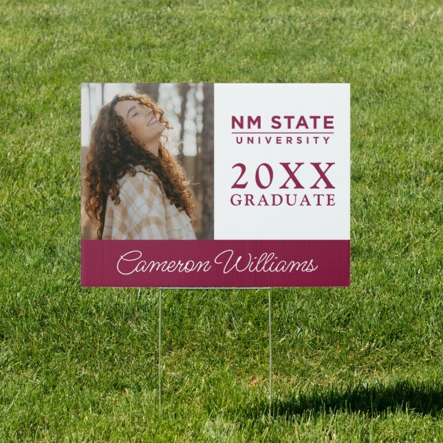 New Mexico State University Graduation Sign (Insitu)