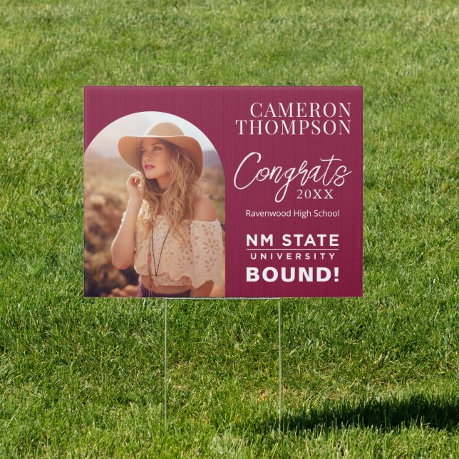 New Mexico State University Graduation Sign (Insitu)