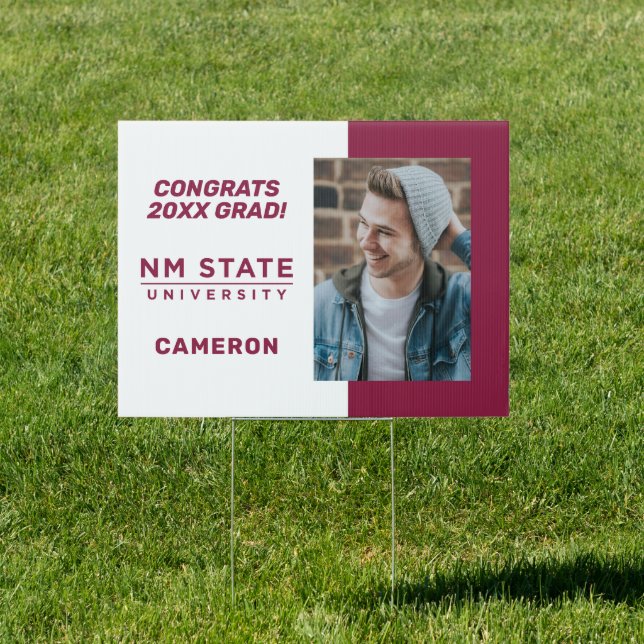 New Mexico State University Graduation Sign (Insitu)