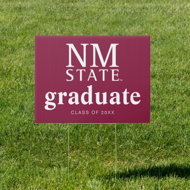 New Mexico State University Graduation Sign (Insitu)