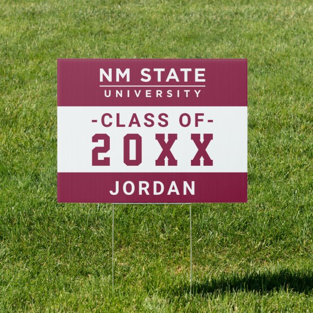 New Mexico State University Graduation Sign (Insitu)