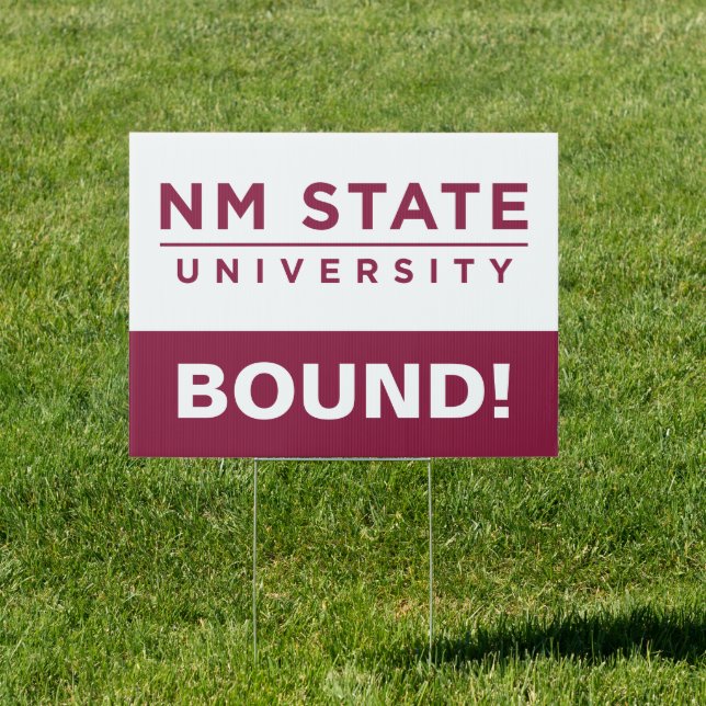 New Mexico State University Graduation Sign (Insitu)