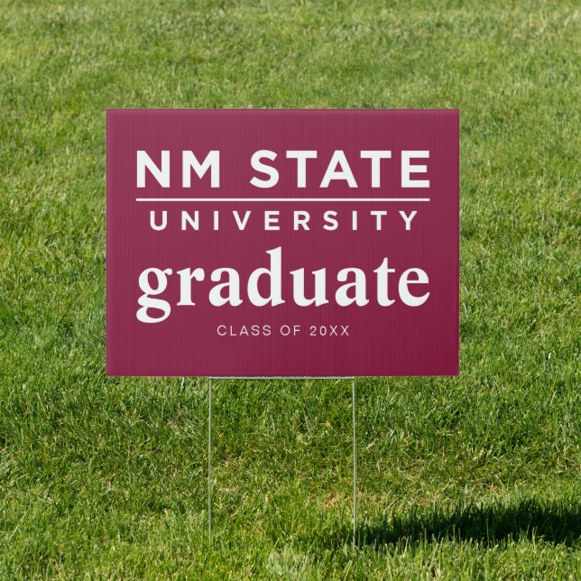 New Mexico State University Graduation Sign (Insitu)