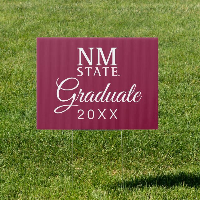 New Mexico State University Graduation Sign (Insitu)