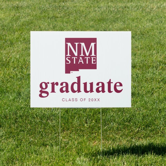 New Mexico State University Graduation Sign (Insitu)