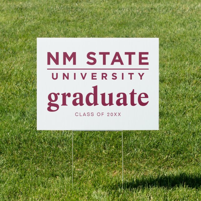 New Mexico State University Graduation Sign (Insitu)