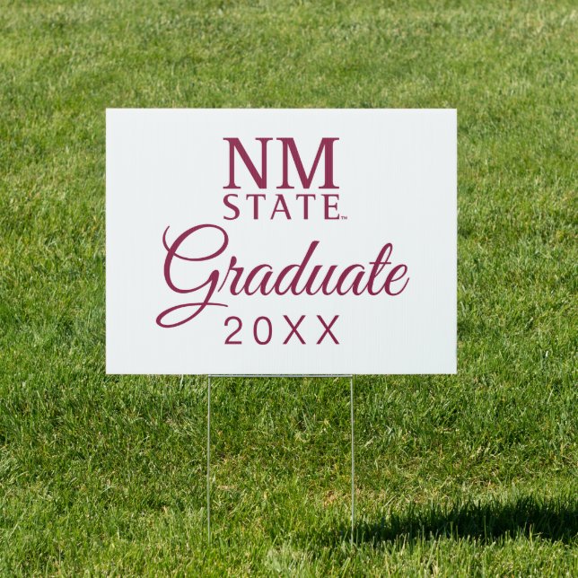 New Mexico State University Graduation Sign (Insitu)