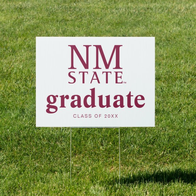 New Mexico State University Graduation Sign (Insitu)