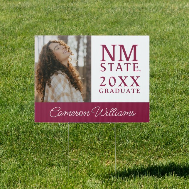 New Mexico State University Graduation Sign (Insitu)