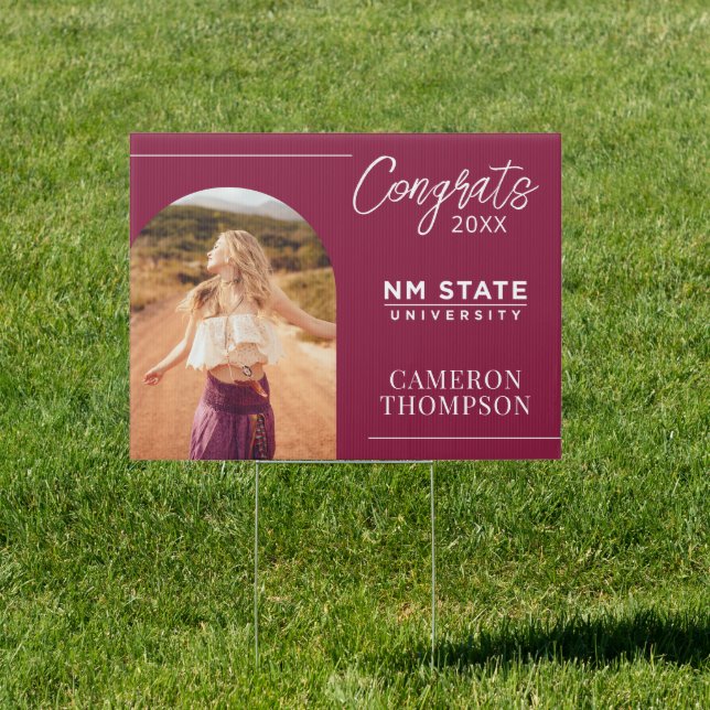 New Mexico State University Graduation Sign (Insitu)