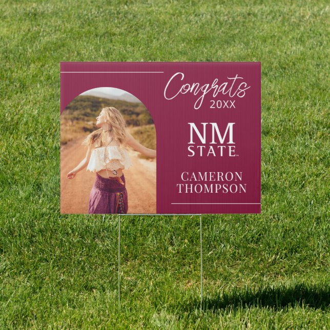 New Mexico State University Graduation Sign (Insitu)