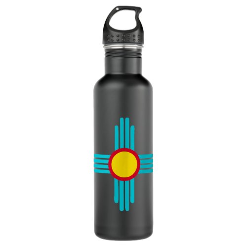 New Mexico State Zia Vintage Retro_Modern Design  Stainless Steel Water Bottle