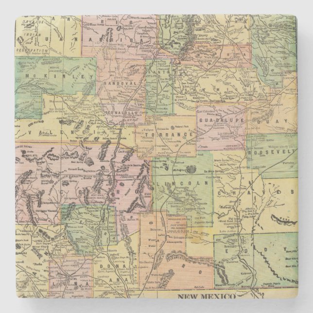 New Mexico Stone Coaster (Front)