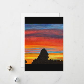 New Mexico Sunset: The Land of Enchantment Holiday Card