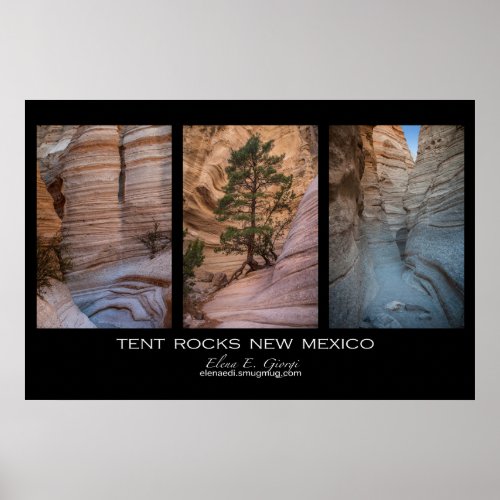 New Mexico Tent Rocks Poster