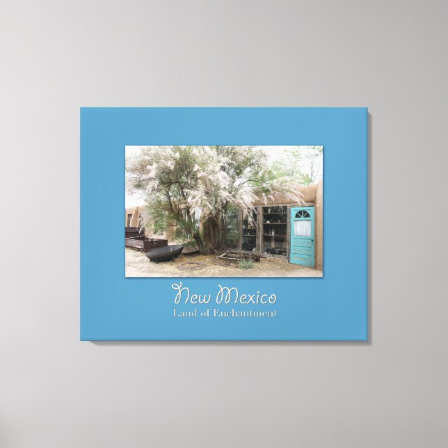 New Mexico Turquoise Trail Wrapped Canvas Print (Front)