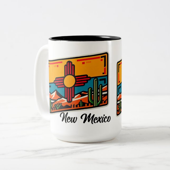 New Mexico Two-Tone Coffee Mug (Front Left)