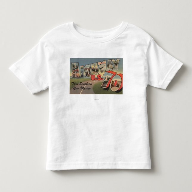 New Mexico - U.S. Highway 70 - Large Letter Toddler T-shirt (Front)