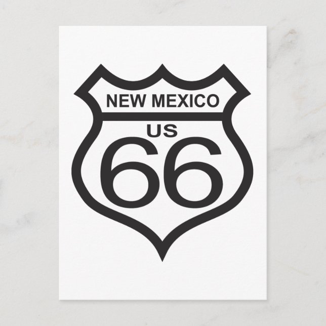 New Mexico US Route 66 Postcard (Front)