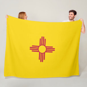 New Mexico (US State) Flag Fleece Blanket