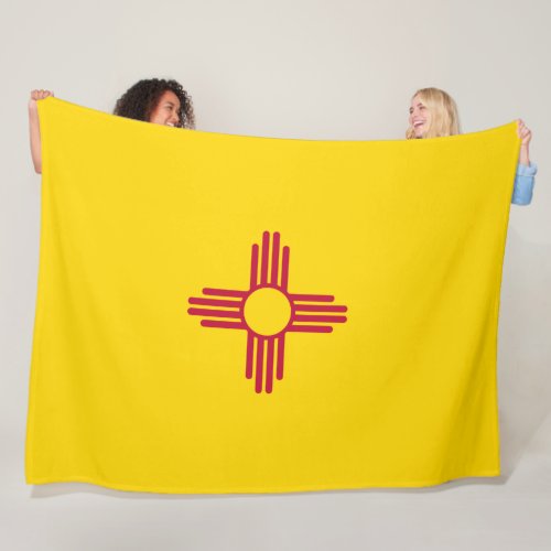 New Mexico US State Flag Fleece Blanket