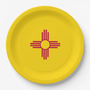 New Mexico (US State) Flag Paper Plates