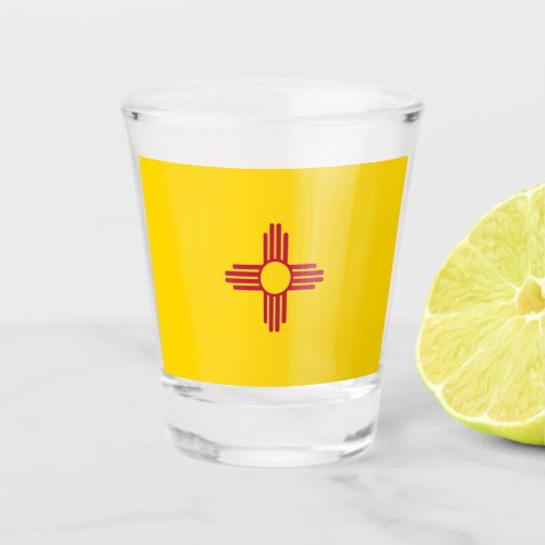 New Mexico US State Flag Shot Glass