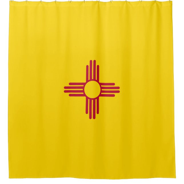 New Mexico (US State) Flag Shower Curtain (Front)