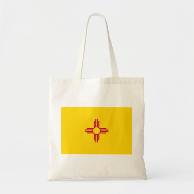 New Mexico (US State) Flag Tote Bag (Front)