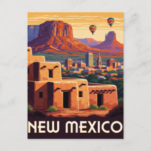 New Mexico USA Adobe Towns And Desert Travel 🌵 Postcard