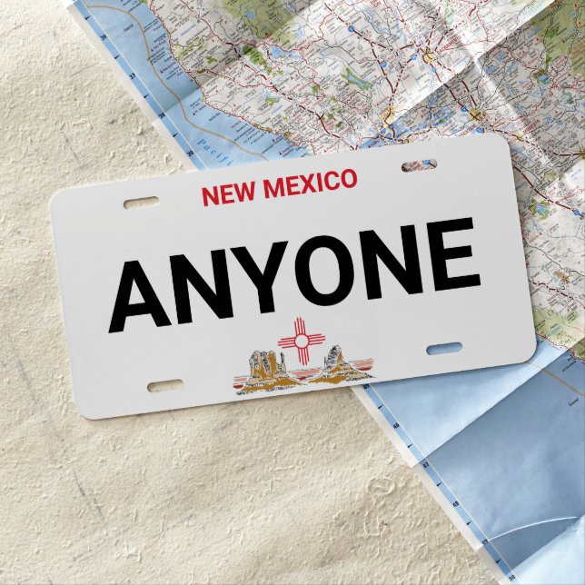 New Mexico Vanity License Plate (In Situ)