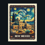 New Mexico | Vincent Van Gogh Inspired Postcard<br><div class="desc">Experience the enchanting beauty of the Land of Enchantment with "New Mexico | Vincent van Gogh Inspired Postcard." This postcard captures the unique spirit of New Mexico's landscapes, from the mesmerizing desert sunsets to the mystical Sandia Mountains, through the vibrant and emotive lens of Vincent van Gogh's impressionism. The swirling...</div>