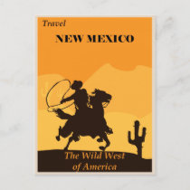 New Mexico Vintage Travel Poster Postcard