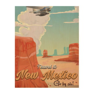 New Mexico vintage travel poster print
