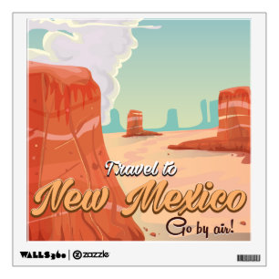 New Mexico vintage travel poster print Wall Decal