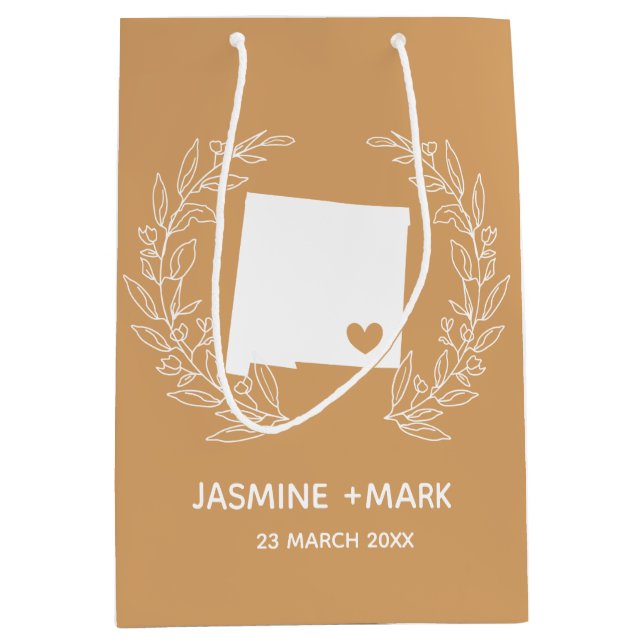 New Mexico wedding favors custom Medium Gift Bag (Front)