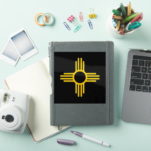 New Mexico Yellow Zia Sun Sticker