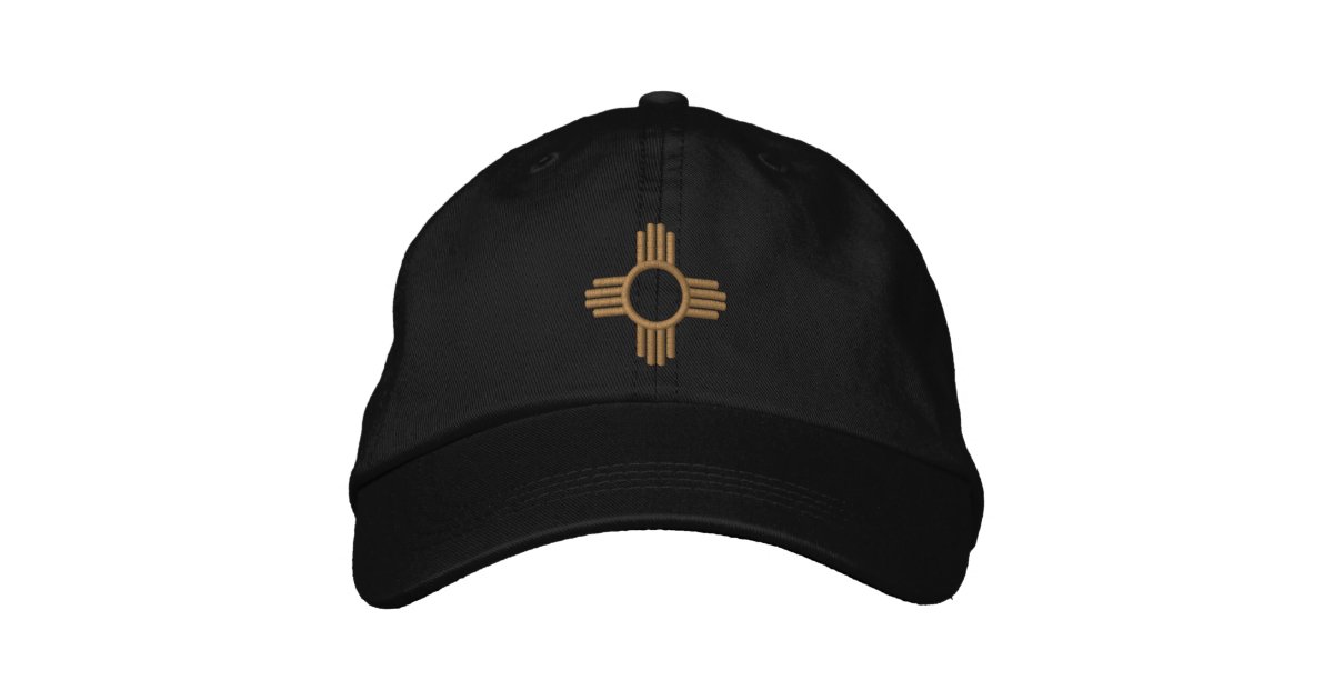 New Mexico Zia Embroidered Baseball Cap Zazzle