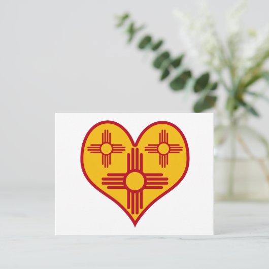 New Mexico Zia Heart (Standing Front)