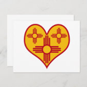 New Mexico Zia Heart (Front/Back)
