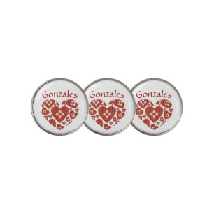 New Mexico Zia Heart Golf Ball Marker