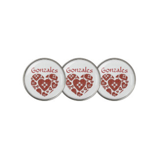 New Mexico Zia Heart Golf Ball Marker