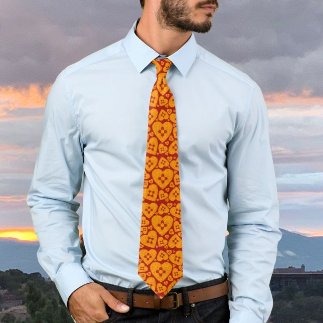 New Mexico Zia Heart Neck Tie (Creator Uploaded)