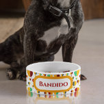 New Mexico Zia Hot Air Balloons Bowl<br><div class="desc">Pet products featuring my pattern of New Mexico Hot air balloons.</div>